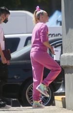 JOJO SIWA on the Set of a Music Video for Her Latest Song U.N.I in Los Angeles 06/21/2021