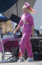 JOJO SIWA on the Set of a Music Video for Her Latest Song U.N.I in Los Angeles 06/21/2021