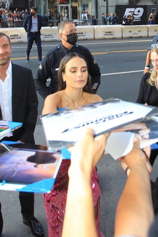 JORDANA BREWSTER Signs Autographs for Fans at F9 Premiere in Hollywood 06/18/2021