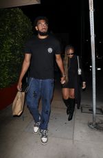 JORDYN WOODS at a Dinner Date at Giorgio Baldi in Santa Monica 06/29/2021