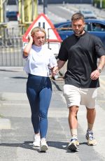 JORGIE PORTER and Ollie Piotrowski Out in Manchester 06/05/2021