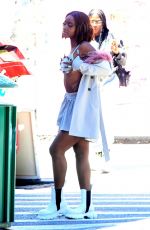 JUSTINA SKYE on the Set of a Music Video in New York 06/23/2021