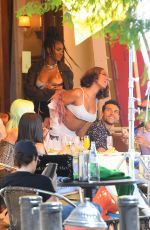 JUSTINA SKYE on the Set of a Music Video in New York 06/23/2021