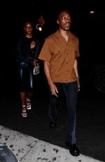 JUSTINE SKYE and Giveon at Dinner Date at Tao in Hollywood 06/09/2021