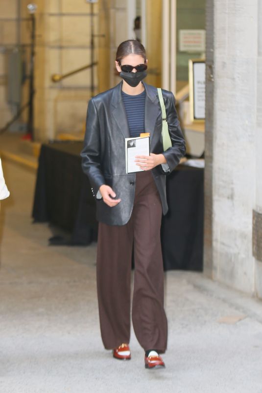 KAIA GERBER Leaves Marc Jacobs Show at New York Public Library 06/28/2021