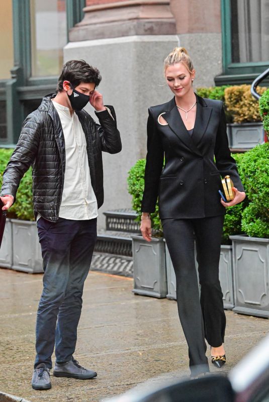 KARLIE KLOSS and Joshua Kushner Out in New York 06/08/2021