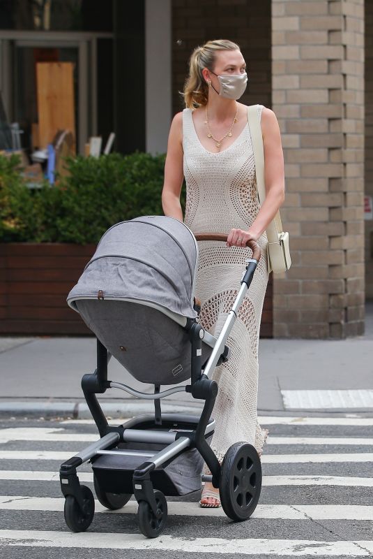 KARLIE KLOSS Out with Her Baby in New York 06/09/2021