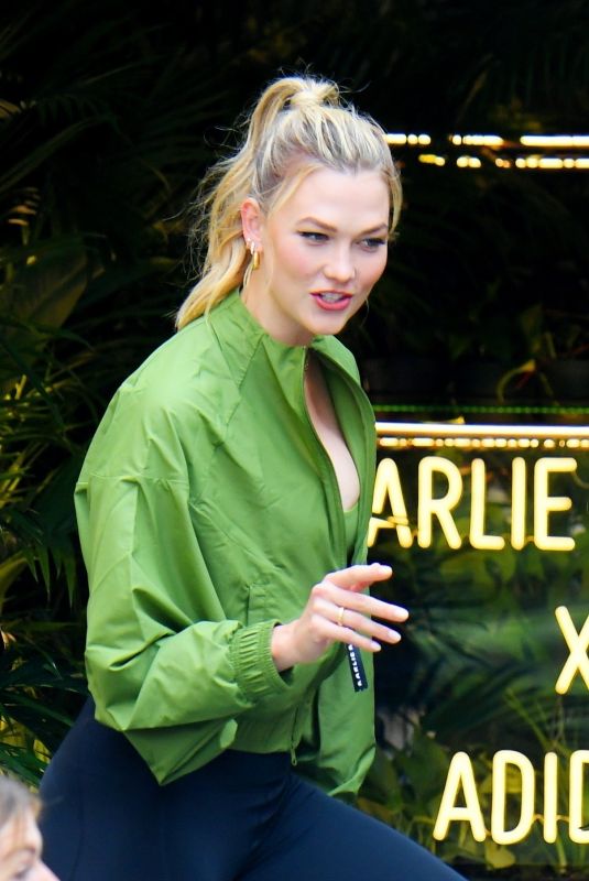KARLIE KLOSS Promotes Her New Collaboration with Adidas in New York 06/08/2021