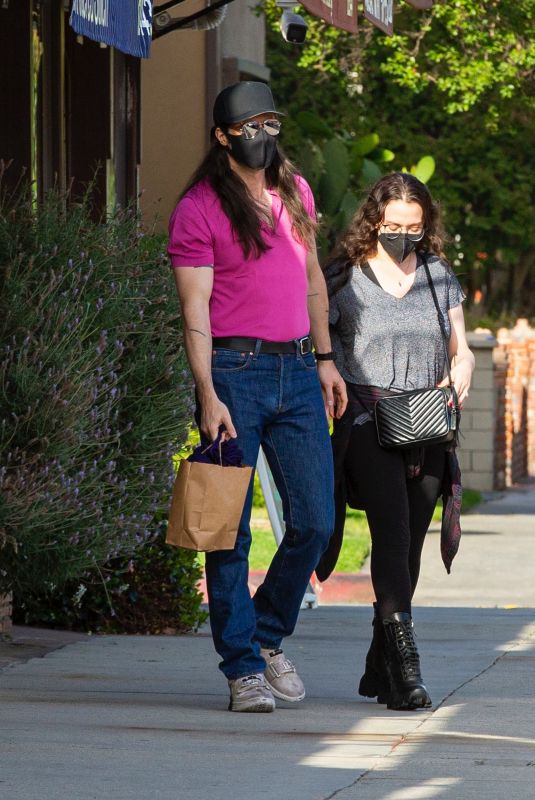 KAT DENNINGS and Andrew W.K. Out in Studio City 06/08/2021