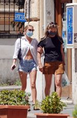 KATE and LILA GRACE MOSS Out in Rome 06/26/2021