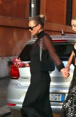 KATE and LILA GRACE MOSS Out in Rome 06/27/2021