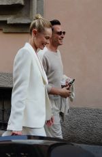 KATE BOSWORTH Arrives at Giorgio Armani Show at Milan Fashion Week 06/21/2021