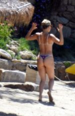 KATE HUDSON in Bikini at a Beach in Greece 06/14/2021