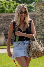 KATE MOSS in Denim Skirt Out in Gloucester 06/01/2021