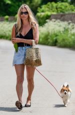 KATE MOSS in Denim Skirt Out in Gloucester 06/01/2021