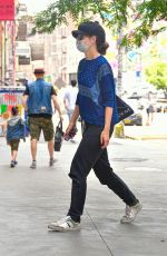 KATIE HOLMES Arrives at Her Apartment in New York 06/15/2021