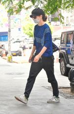 KATIE HOLMES Arrives at Her Apartment in New York 06/15/2021