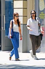 KATIE HOLMES in Denim Out with a Mystery Man in New York 06/17/2021