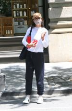 KATIE HOLMES Leaves Her Apartment in New York 06/29/2021
