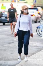 KATIE HOLMES Leaves Her Apartment in New York 06/29/2021