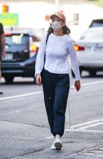 KATIE HOLMES Leaves Her Apartment in New York 06/29/2021