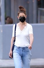KATIE HOLMES Out in New York 06/04/2021
