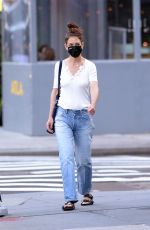 KATIE HOLMES Out in New York 06/04/2021