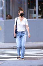 KATIE HOLMES Out in New York 06/04/2021