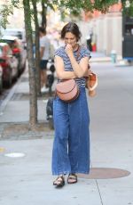 KATIE HOLMES Out in New York 06/26/2021
