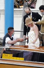 KATY PERRY and Orlando Bloom on a Taxi Boat Ride in Venice 06/14/2021