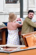 KATY PERRY and Orlando Bloom on a Taxi Boat Ride in Venice 06/14/2021