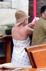 KATY PERRY and Orlando Bloom on a Taxi Boat Ride in Venice 06/14/2021