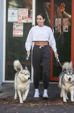 KAYLA ISTINES Out with Her Dogs in Adelaide 06/25/2021