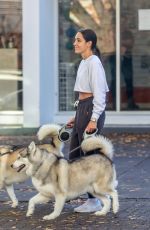 KAYLA ISTINES Out with Her Dogs in Adelaide 06/25/2021