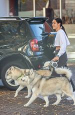 KAYLA ISTINES Out with Her Dogs in Adelaide 06/25/2021