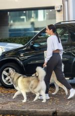 KAYLA ISTINES Out with Her Dogs in Adelaide 06/25/2021