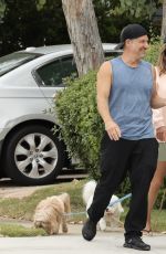 KELLY DODD and Rick Leventhal Out with Their Dogs in Newport Beach 06/18/2021