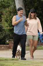 KELLY DODD and Rick Leventhal Out with Their Dogs in Newport Beach 06/18/2021