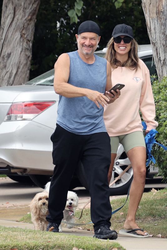 KELLY DODD and Rick Leventhal Out with Their Dogs in Newport Beach 06/18/2021