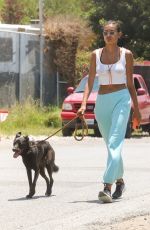 KELLY GALE Out with Her Dog in Malibu 06/16/2021