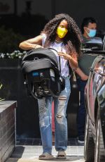KELLY ROWLAND Out Shopping in Beverly Hills 06/05/2021