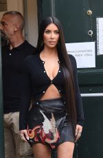 KIM KARDASHIAN Leaves Her Hotel in Rome 06/28/2021