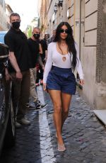 KIM KARDASHIAN Visits Colosseum in Rome 06/27/2021