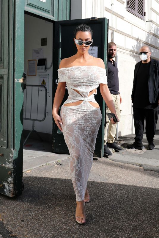 KIM KARDASHIAN Visits Vatican 06/28/2021