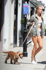 KIMBERLEY GARNER Out with Her Dog in London 06/02/2021