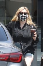 KIRSTEN DUNST in Daisy Dukes Out for Coffee in Los Angeles 06/02/2021