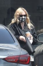 KIRSTEN DUNST in Daisy Dukes Out for Coffee in Los Angeles 06/02/2021
