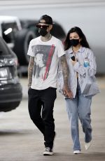 KOURTNEY KARDASHIAN and Travis Barker at Cedars-Sinai Hospital in Beverly Hills 06/02/2021