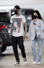 KOURTNEY KARDASHIAN and Travis Barker at Cedars-Sinai Hospital in Beverly Hills 06/02/2021