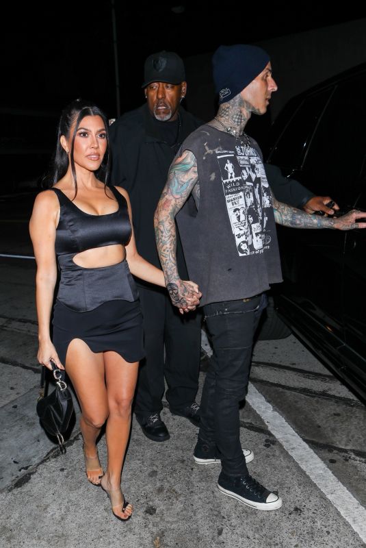 KOURTNEY KARDASHIAN and Travis Barker at Craig